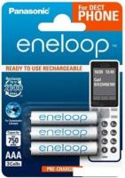 Аккумулятор Panasonic Eneloop AAA 750mAh 3 шт BK-4MCCE/3DE
