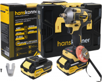 Гайковерт Hanskonner HCD20420BLC (с 1-им АКБ, кейс)