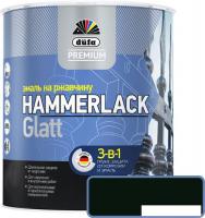 Эмаль Dufa Hammerlack на ржавчину гладкая RAL9005 (2 л, черный)