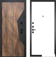 Металлическая дверь Двери Гранит Континент 003 205x86 (коричневый/белый, левый)