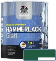 Эмаль Dufa Hammerlack на ржавчину гладкая RAL6005 (2 л, зеленый мох)