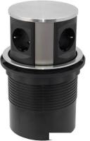 Блок розеток AKS Tor выдвижной (4 розетки, сталь)