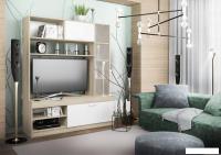 Стенка ДСВ Софи №1 СЦС 1400.1 (дуб сонома/белый глянец)