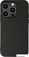 Чехол для телефона G-Case для iPhone 14 Pro Max (черная кожа)
