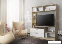 Стенка ДСВ Софи №2 СЦС 1400.2 (дуб сонома/белый глянец)