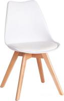 Стул TetChair Tulip дерево/пластик/экокожа (белый)