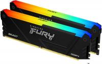 Оперативная память Kingston FURY Beast RGB 2x16ГБ DDR4 3200 МГц KF432C16BB2AK2/32