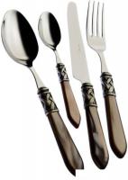 Набор столовых приборов Bugatti Aladdin ALBOM-C4250 (24 шт, хром/оникс/состаренное серебро)
