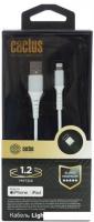 Кабель CACTUS USB Type-A - Lightning CS-LG.USB.A-1.2 (1.2 м, белый)