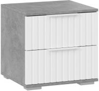 Тумба Трия Хилтон (ателье светлый/белый матовый)