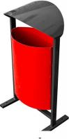 Уличная урна BZT DumL01 (красный)