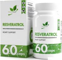 Витамины, минералы NaturalSupp Ресвератрол (Resveratrol), 60 капсул