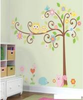 Наклейка на стену RoomMates Дерево с завитками RMK1439SLM