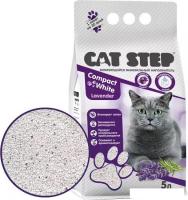 Наполнитель для туалета Cat Step Compact White Lavеnder (с ароматом лаванды) 5 л