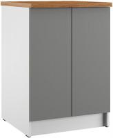 Шкаф напольный ЭлиГард Urban ШСК2с 60 (дымчатый алмаз/дуб бунратти)