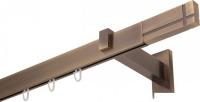 Карниз для штор Lm Decor Флэт Лайн Кросс одинарный (антик, 1.6м)