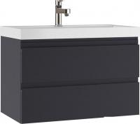 Домино Тумба под умывальник Classica 80 Graffo В2 подвесная (графит матовый)