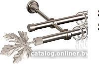 Карниз для штор АС ФОРОС Grace D16Г/16Г + наконечники Клен (1.4м, сатин)