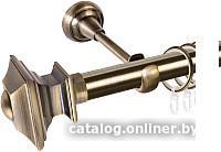 Карниз для штор АС ФОРОС Grace D25Г составной + наконечники Верди (3м, антик)