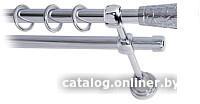 Карниз для штор Lm Decor Византия 066 2р гладкий 25/16мм (хром, 3.2м)