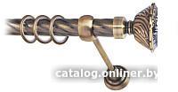 Карниз для штор Lm Decor Империя 168 1р витой 25мм (антик, 4м)