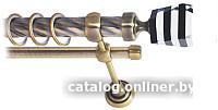 Карниз для штор Lm Decor Даймонд 135 2р витой 25/16мм (антик, 2м)