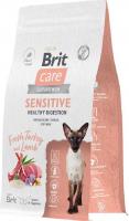 Сухой корм для кошек Brit care Superpremium Sensitive с индейкой и ягненком (чувствительное пищеваре