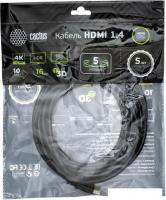 Кабель CACTUS HDMI - HDMI CS-HDMI.1.4-5 HDMI (5 м, черный)