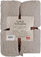 Плед Tex Republic Овчина Однотонный 150x200 93192 (серый)