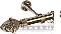 Карниз для штор АС ФОРОС Grace D16Г составной + наконечники Магнолия (2.8м, антик)