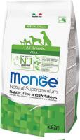 Сухой корм для собак Monge All Breeds Adult Monoprotein Rabbit, Rice and Potatoes (для всех пород с