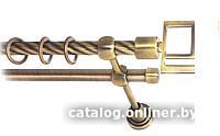 Карниз для штор Lm Decor Квадро 179 2р витой (антик, 2.8м)