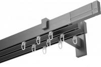 Карниз для штор Lm Decor Флэт Лайн Кросс тройной (сатин, 2м)