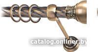 Карниз для штор Lm Decor Тифани 037 1р витой 25мм (антик, 2м)