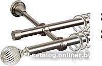 Карниз для штор АС ФОРОС Grace D16Г/16Г + наконечники Орион (2м, сатин)