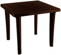 Стол Элластик-Пласт Квадратный 85x85x74 (шоколадный)