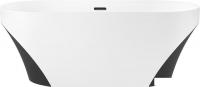 Ванна Wellsee Croquis 166x77 230302003 (отдельностоящая ванна матовый белый/матовый черный, экран, н