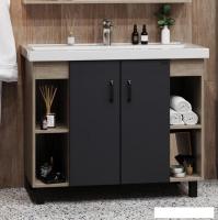 Onika Тумба под умывальник Тимбер 100.10 110010 (серый матовый/дуб сонома)