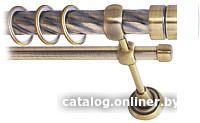 Карниз для штор Lm Decor Цилиндр 088 2р витой 25/16мм (антик, 2.8м)