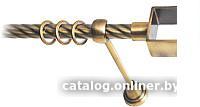 Карниз для штор Lm Decor Куб 177 1р витой (антик, 3м)