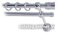 Карниз для штор Lm Decor Гиро 071 2р гладкий 25/16мм (хром, 2м)