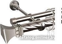 Карниз для штор АС ФОРОС Grace D25К/16Г + наконечники Эмпория (2.4м, сатин)