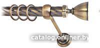 Карниз для штор Lm Decor Кубок 110 1р витой 25мм (антик, 3.6м)