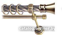 Карниз для штор Lm Decor Люксор 101 2р витой 25/16мм (антик, 3м)