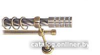 Карниз для штор Lm Decor Барамелла 117 2р витой 25/16мм (антик, 3.2м)