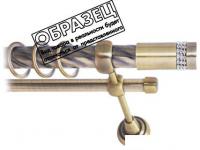 Карниз для штор Lm Decor Имидж 116 2р витой 25/16мм (антик, 4м)