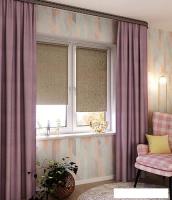 Рулонные шторы Legrand Фрост 160x175 (бежево-серый)