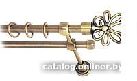 Карниз для штор Lm Decor Астра 170 2р гладкий (антик, 1.6м)