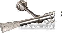 Карниз для штор АС ФОРОС Grace D16Г + наконечники Севилья (2м, сатин)