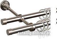 Карниз для штор АС ФОРОС Grace D16Г/16Г + заглушка Плоская (2.4м, сатин)